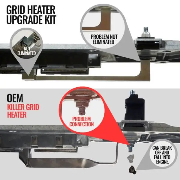 BD Diesel 11-24 Dodge (Ram) 2500/3500 6.7L Cummins Killer Grid Heater Upgrade Kit thumbnail 6