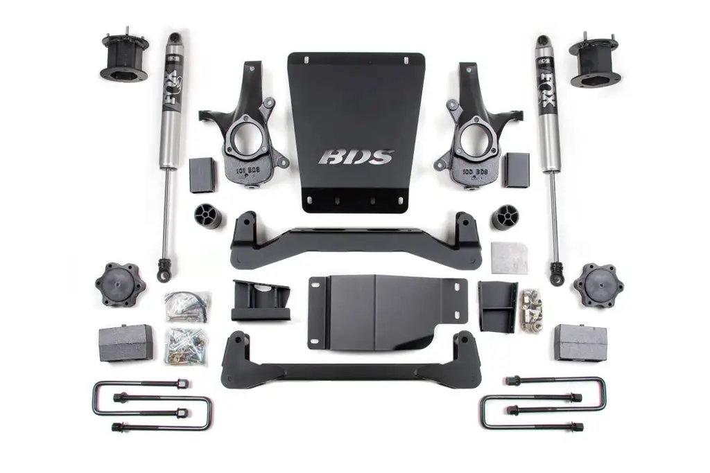 4.5 Inch Lift Kit | 2007-2013 Chevy Silverado / GMC Sierra 1500 4WD | Block Kit w/ FOX 2.0 Performance Series Shocks | BDS Suspension thumbnail 2